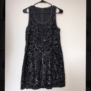 Black Sequin Dress